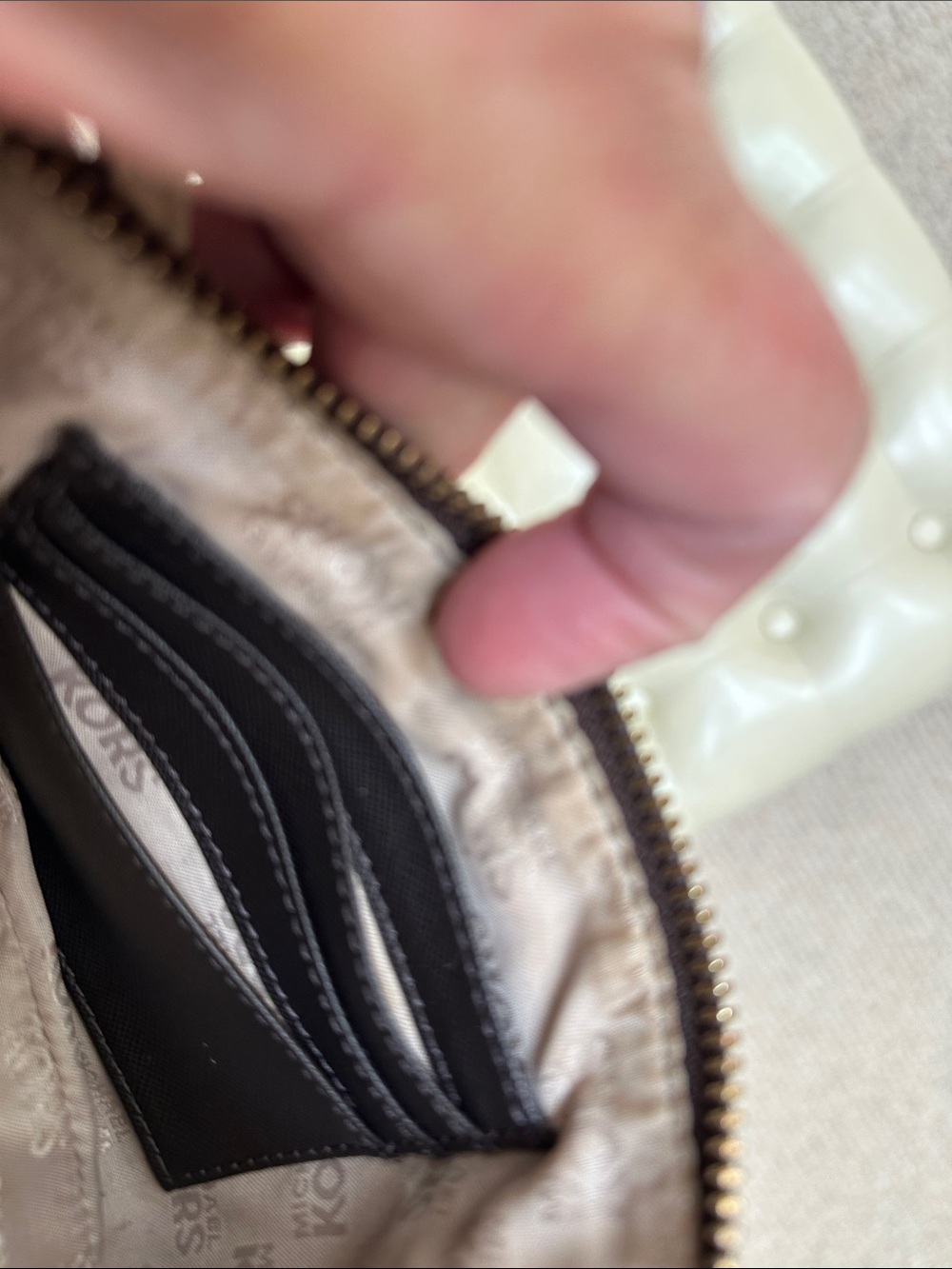 Michael Kors Brown Logo mini bag, Gold Hardware - Picture 9 of 16